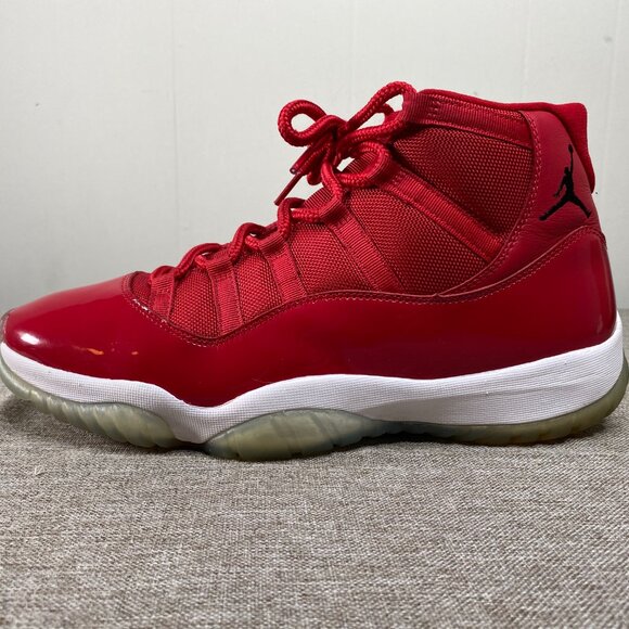 Nike Air Jordan 11 Retro Win Like 96 Men's 13 Gym Red Black-White 378037-623 - Picture 8 of 15